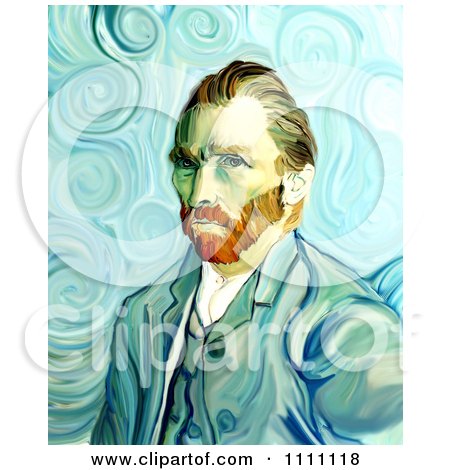 Clipart Revision Of Goghs 1889 Self Portrait - Royalty Free Illustration by Prawny Vintage