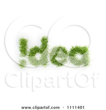 Clipart 3d Grass Forming Idea And An Exclamation Point - Royalty Free CGI Illustration by Mopic