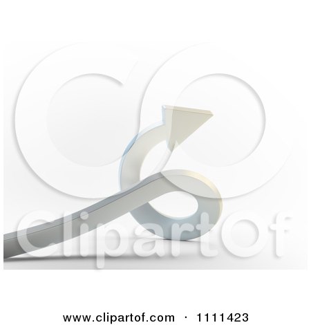 Clipart 3d Twisting Arrow - Royalty Free CGI Illustration by Mopic