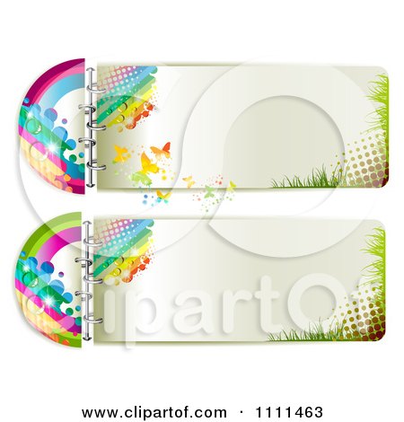 Clipart Pages Of Halftone Rainbows And Butterflies 2 - Royalty Free Vector Illustration by merlinul