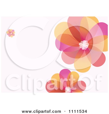 Clipart Colorful Flower Background With Copyspace 2 - Royalty Free Vector Illustration by BestVector