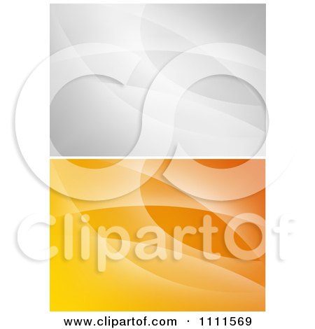 Clipart Gradient Gray And Orange Abstract Backgrounds - Royalty Free Vector Illustration by dero