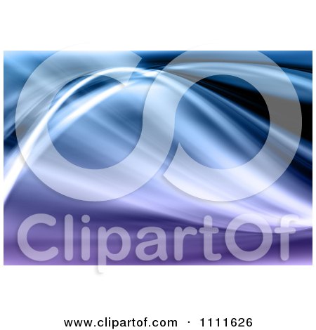 Clipart Abstract Background Of Blue And Purple Waves - Royalty Free CGI Illustration by KJ Pargeter