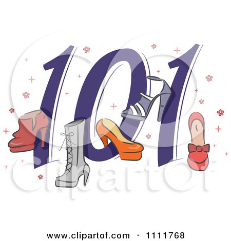 Clipart Shoes 101 Icon - Royalty Free Vector Illustration by BNP Design Studio
