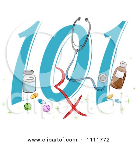 Clipart Pharmacy 101 Icon - Royalty Free Vector Illustration by BNP Design Studio