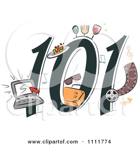Clipart Lifestyle Blogging 101 Icon - Royalty Free Vector Illustration by BNP Design Studio