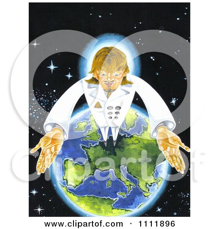 Clipart The Antichrist Standing On Earth - Royalty Free Illustration by Prawny