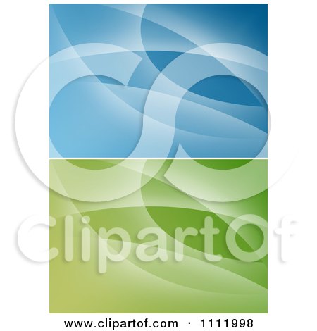 Clipart Abstract Green And Blue Backgrounds - Royalty Free Vector Illustration by dero