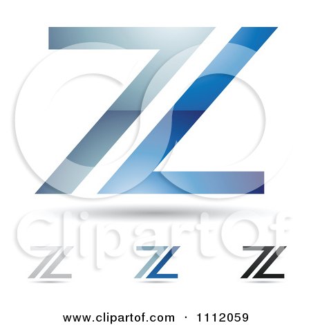 Clipart Abstract Letter Z Icons With Shadows 1 - Royalty Free Vector Illustration by cidepix