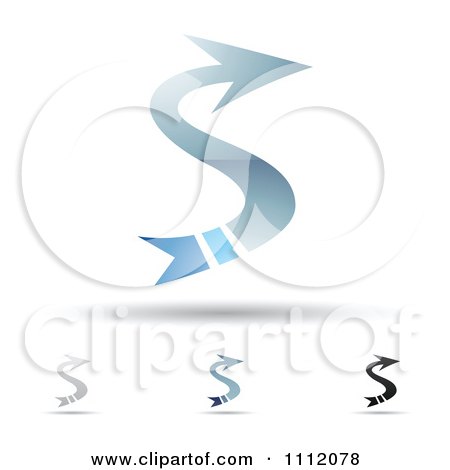 Clipart Abstract Letter S Icons With Shadows 8 - Royalty Free Vector Illustration by cidepix