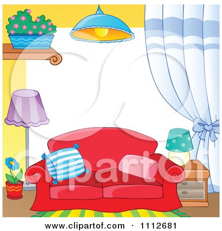 Various furniture and household items Royalty Free Vector