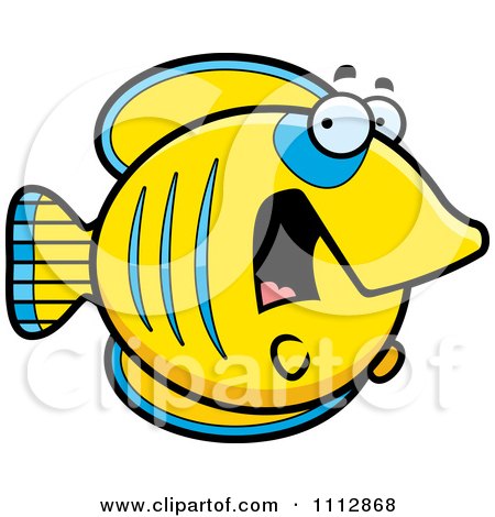 Clipart Scared Butterflyfish - Royalty Free Vector Illustration by Cory Thoman