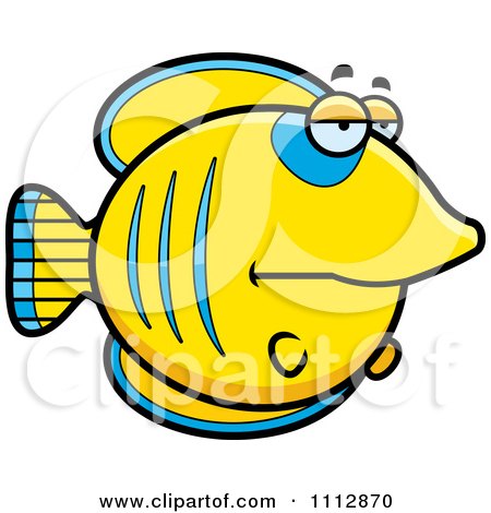 Clipart Bored Butterflyfish - Royalty Free Vector Illustration by Cory Thoman