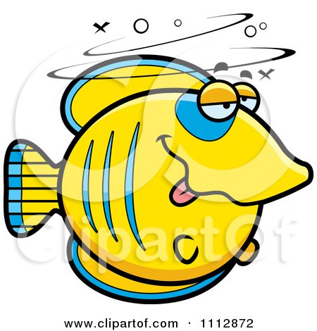 Clipart Drunk Butterflyfish - Royalty Free Vector Illustration by Cory Thoman