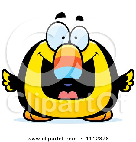 Clipart Excited Toucan Bird - Royalty Free Vector Illustration by Cory Thoman