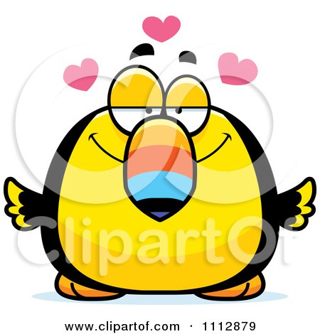 Clipart Toucan Bird In Love - Royalty Free Vector Illustration by Cory Thoman