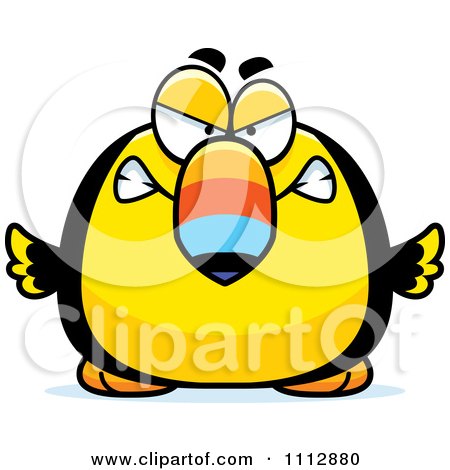 Clipart Angry Toucan Bird - Royalty Free Vector Illustration by Cory Thoman