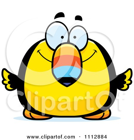 Clipart Happy Smiling Toucan Bird - Royalty Free Vector Illustration by Cory Thoman