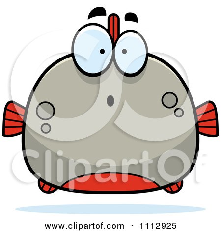 Clipart Surprised Piranha Fish - Royalty Free Vector Illustration by Cory Thoman