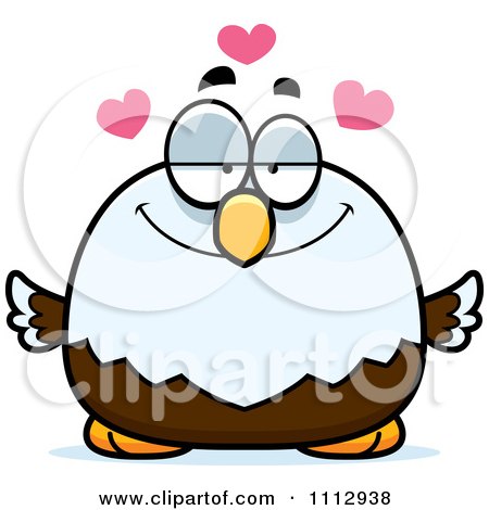 Clipart Bald Eagle In Love - Royalty Free Vector Illustration by Cory Thoman