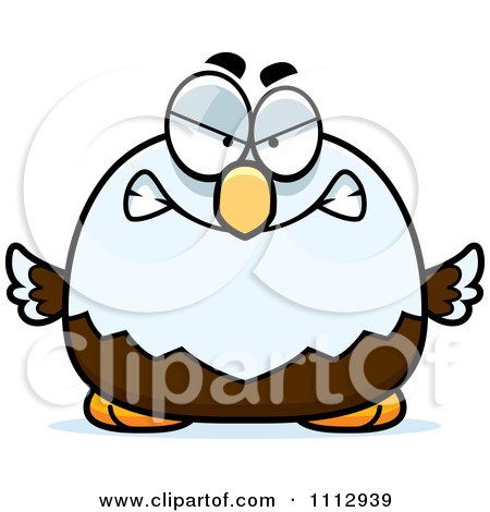 Clipart Angry Bald Eagle - Royalty Free Vector Illustration by Cory Thoman