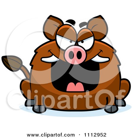 Clipart Sly Boar - Royalty Free Vector Illustration by Cory Thoman