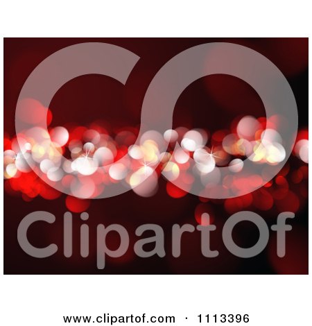 Clipart Red And Gold Bokeh Christmas Lights Background - Royalty Free CGI Illustration by KJ Pargeter