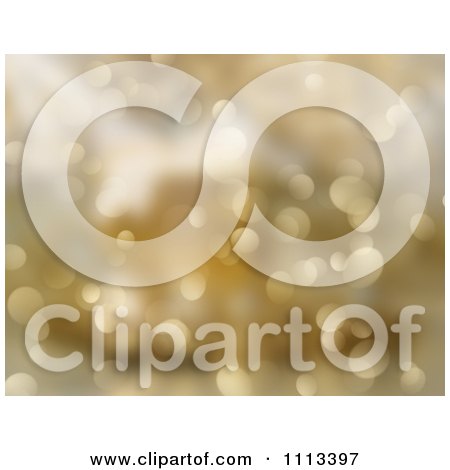 Clipart Gold Sparkling Bokeh Christmas Lights Background - Royalty Free CGI Illustration by KJ Pargeter