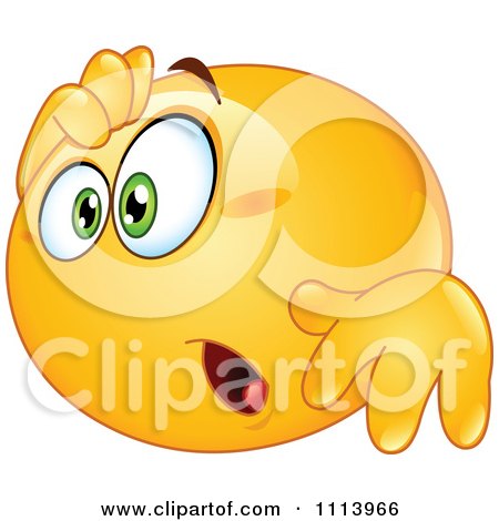 Clipart Amazed Yellow Emoticon - Royalty Free Vector Illustration by yayayoyo
