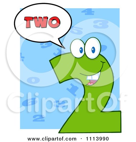 Clipart Talking Green Two Mascot 3 - Royalty Free Vector Illustration by Hit Toon