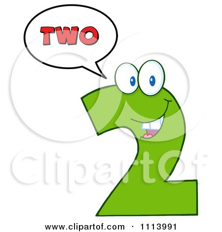 Clipart Talking Green Two Mascot 2 - Royalty Free Vector Illustration by Hit Toon