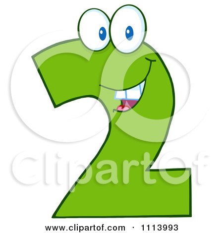 Clipart Green 2 Mascot - Royalty Free Vector Illustration by Hit Toon
