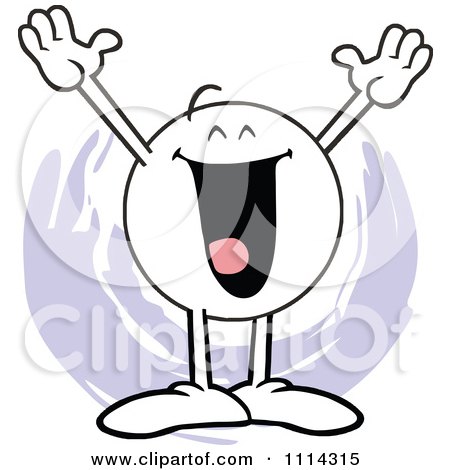Clipart Happy Moodie Character - Royalty Free Vector Illustration by Johnny Sajem