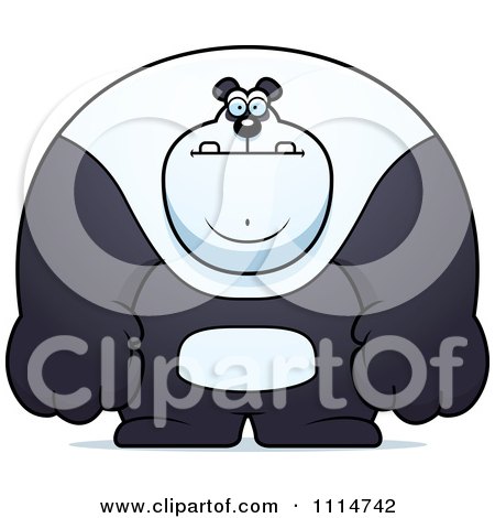 Clipart Buff Panda - Royalty Free Vector Illustration by Cory Thoman