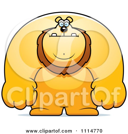 Clipart Buff Lion - Royalty Free Vector Illustration by Cory Thoman