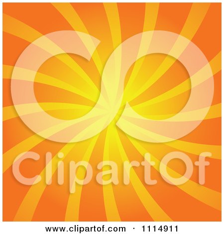 Clipart Retro Orange Swirl Background 1 - Royalty Free Vector Illustration by dero