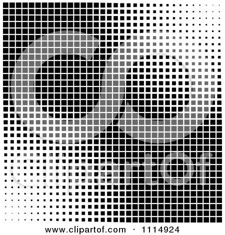 Clipart Black And White Tile Texture Background 3 - Royalty Free Vector Illustration by dero