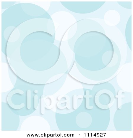 Clipart Seamless Blue Bubble Or Circle Background Pattern - Royalty Free Vector Illustration by dero