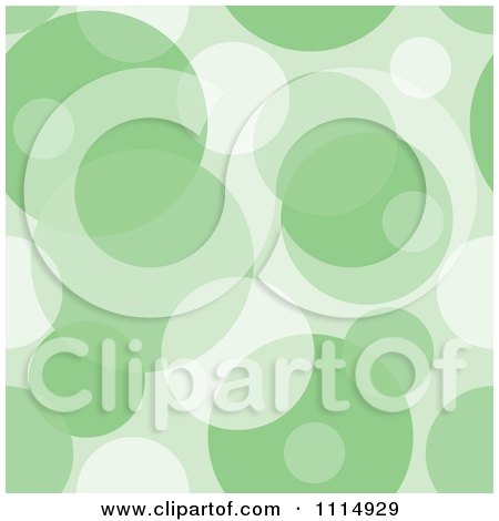 Clipart Seamless Green Bubble Or Circle Background Pattern - Royalty Free Vector Illustration by dero