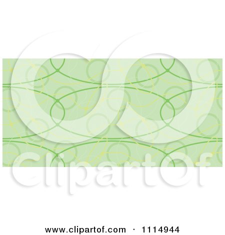 Clipart Seamless Green Oval Background Pattern - Royalty Free Vector Illustration by dero