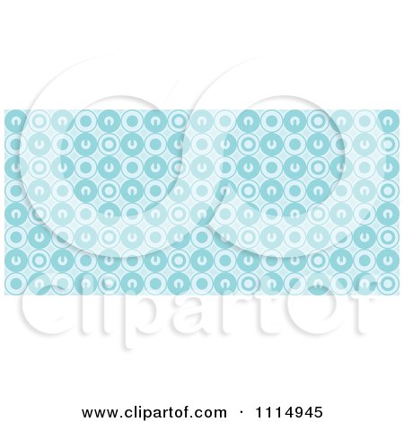 Clipart Seamless Blue Circle Background Pattern - Royalty Free Vector Illustration by dero