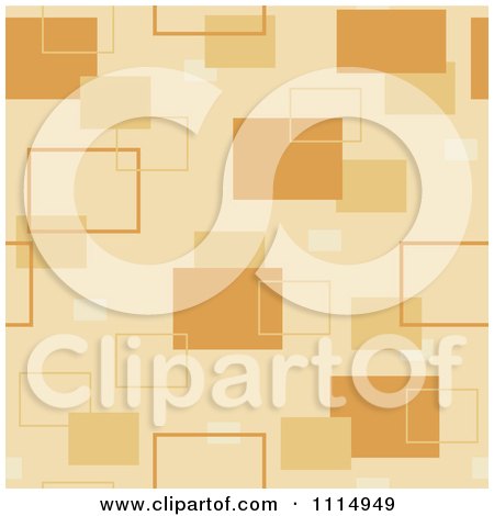 Clipart Seamless Tan Rectangle Background Pattern - Royalty Free Vector Illustration by dero