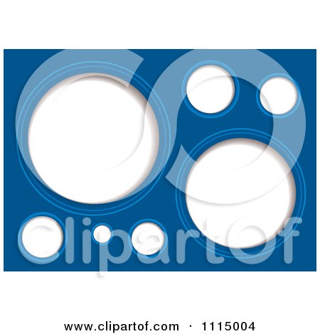 Clipart Blue Background With White Holes - Royalty Free Vector Illustration by michaeltravers
