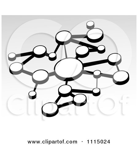 Clipart Network Or Infographic Diagram With Connected Circles - Royalty Free Vector Illustration by Arena Creative