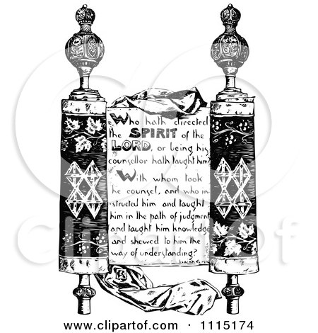 Clipart Vintage Black And White Scripture Verse 2 - Royalty Free Vector Illustration by Prawny Vintage