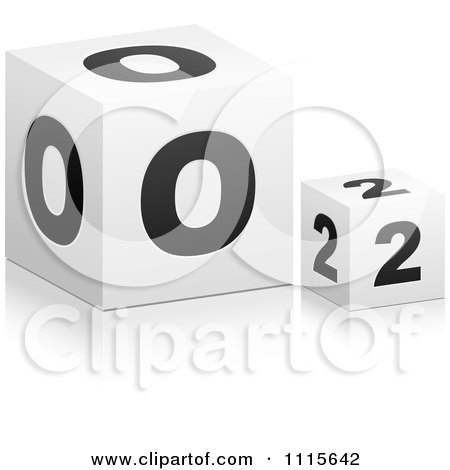 Clipart 3d Cubes Spelling RISK - Royalty Free Vector Illustration by Andrei Marincas