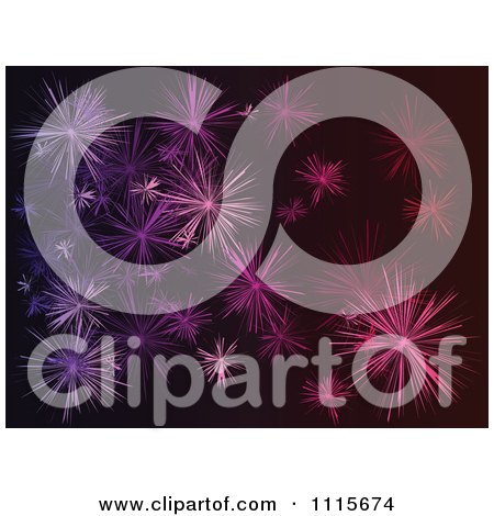 Clipart Purple Star Or Fireworks Burst Background - Royalty Free Vector Illustration by Andrei Marincas