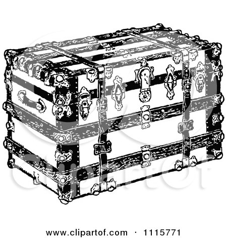 trunk clipart black and white