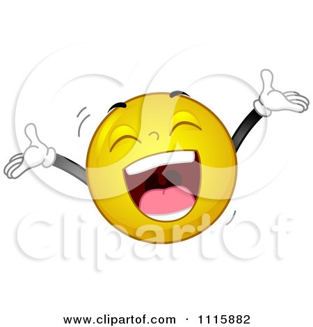 Clipart Smiley Laughing Out Loud - Royalty Free Vector Illustration by BNP Design Studio