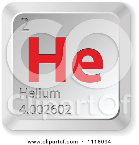 Clipart 3d Red And Silver Helium Keyboard Button - Royalty Free Vector Illustration by Andrei Marincas